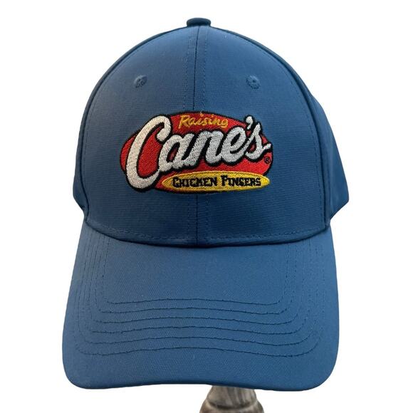 Raising Canes Hat One Love Crew Cap Adult Adjustable Medium Blue Chicken Fingers - Picture 3 of 13